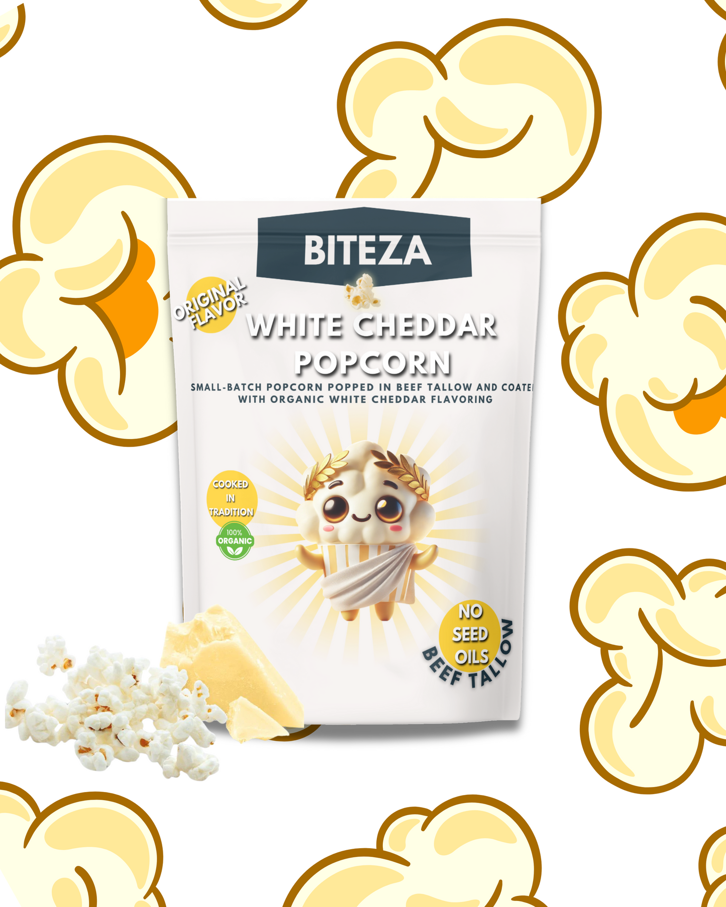 BITEZA White Cheddar Popcorn